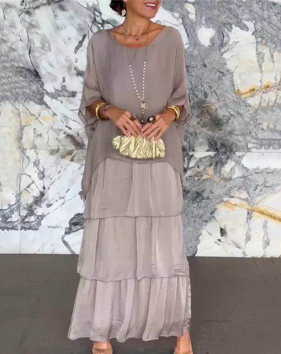 Énora™ | Elegant Tummy Covering Maxi Dress
