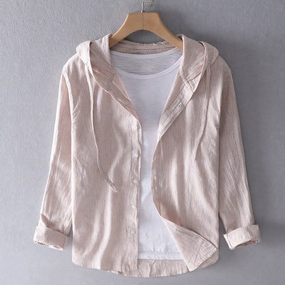 Solara™ | Lightweight Hooded Linen Shirt