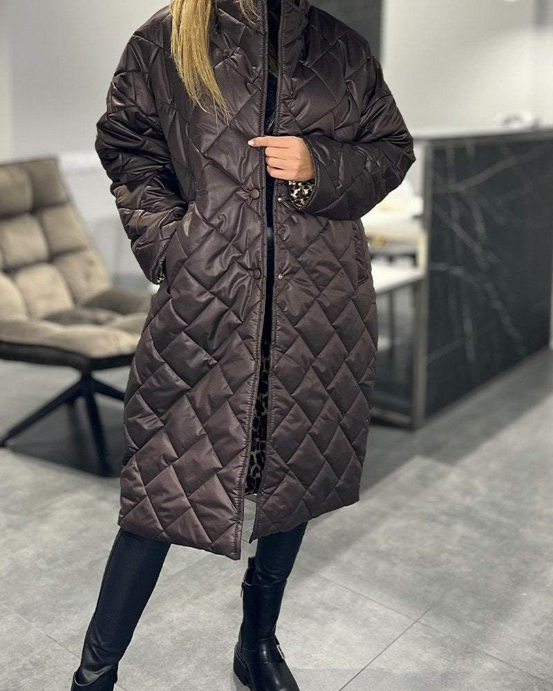 Isla™ | Casual Lapel Mid-length Cotton Coat