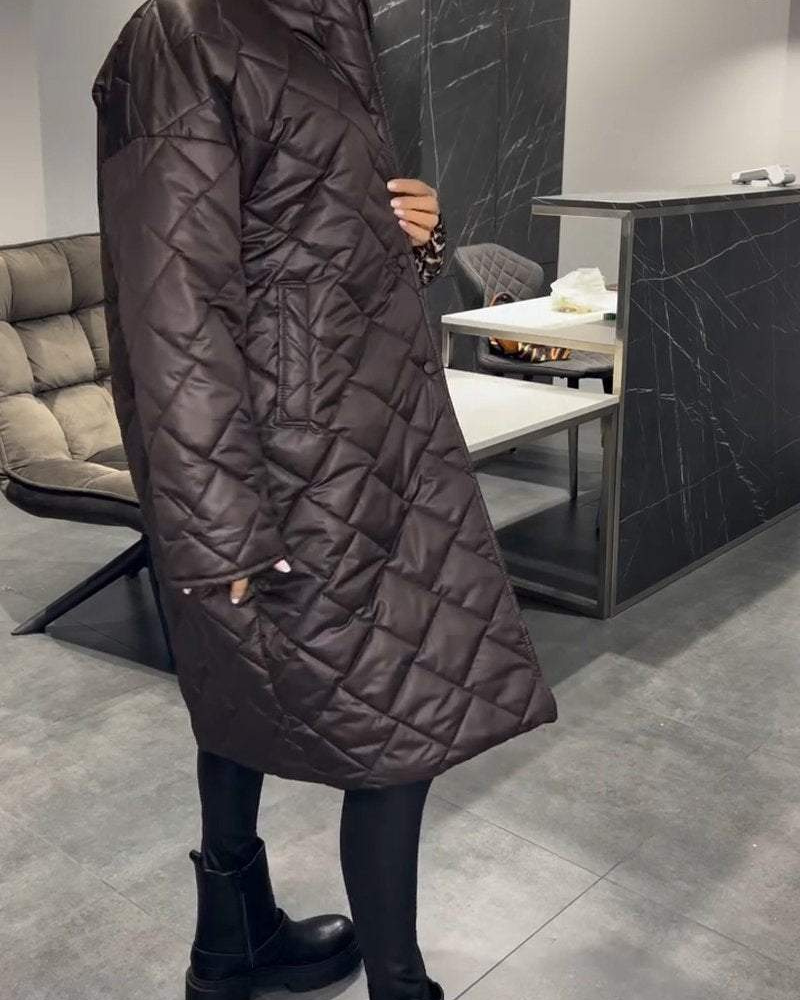 Isla™ | Casual Lapel Mid-length Cotton Coat