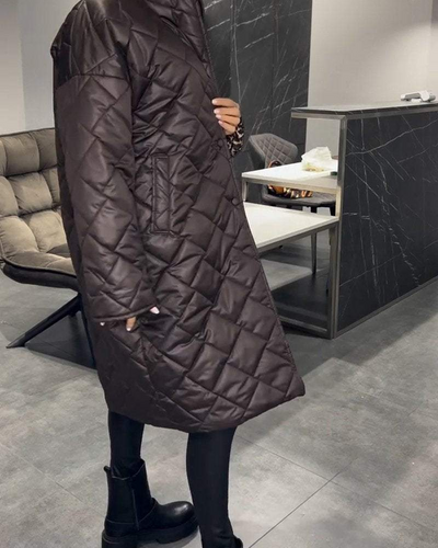Isla™ | Casual Lapel Mid-length Cotton Coat