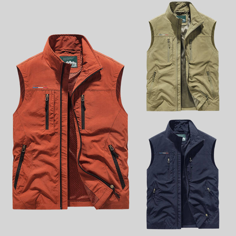 Alrick™ | Lightweight Multi-Pocket Utility Vest