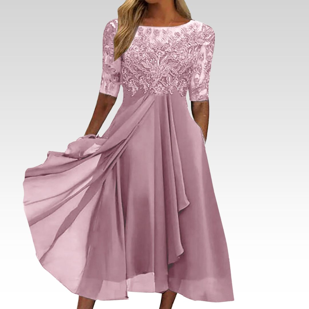 Daryana™ | Elegant Lace Midi Dress