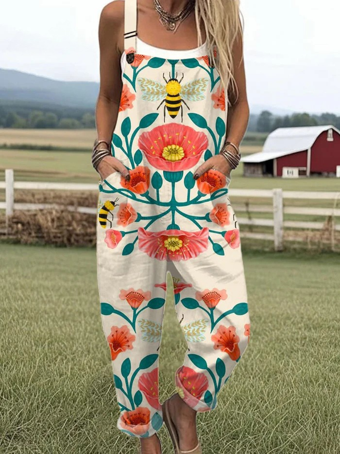 Noshika™ | Women's Wide Leg Floral Jumpsuit