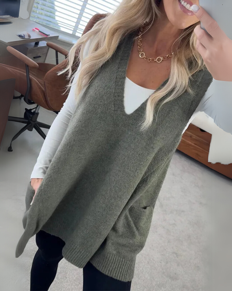 Isalie™ | Sleeveless Knit Vest