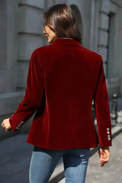Floretta™ | Tailored Velvet Blazer