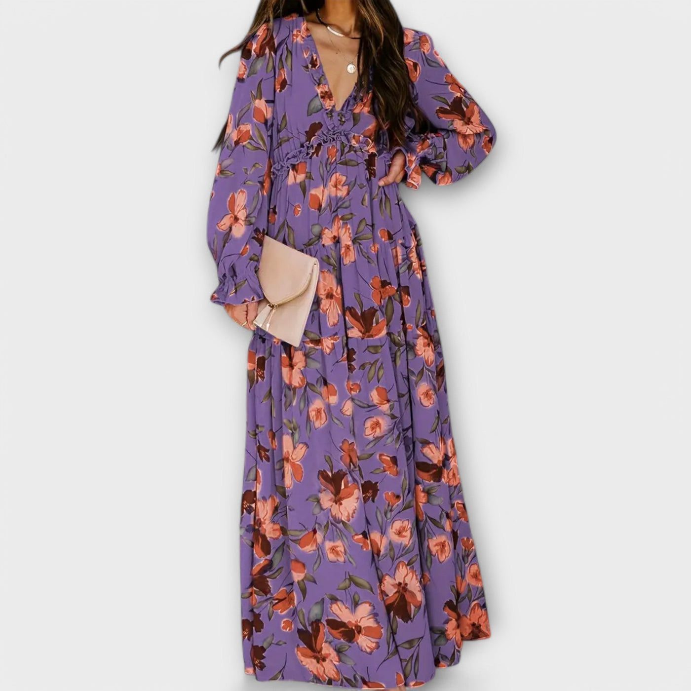 Sélina™ | Romantic Floral Maxi Dress