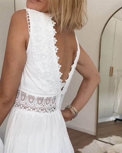 Kaylee™ | Lace Tank Dress with V-Neckline