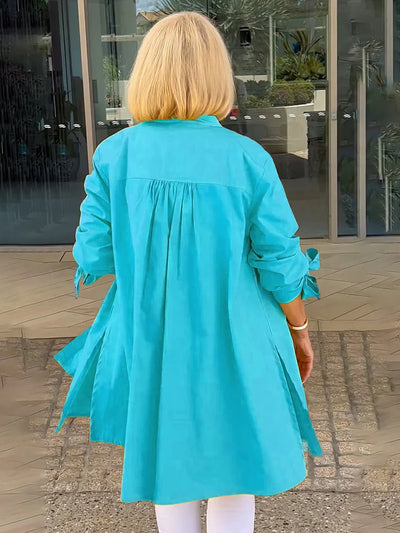 Philomine™ | Elegant Long Shirt Jacket