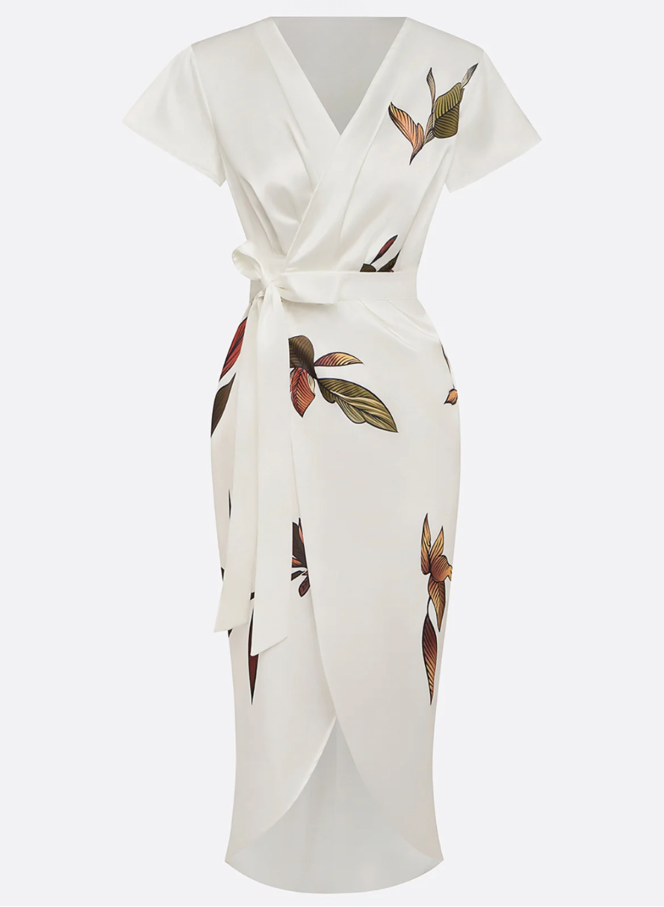 Aveline™ | Elegant Floral Wrap Dress
