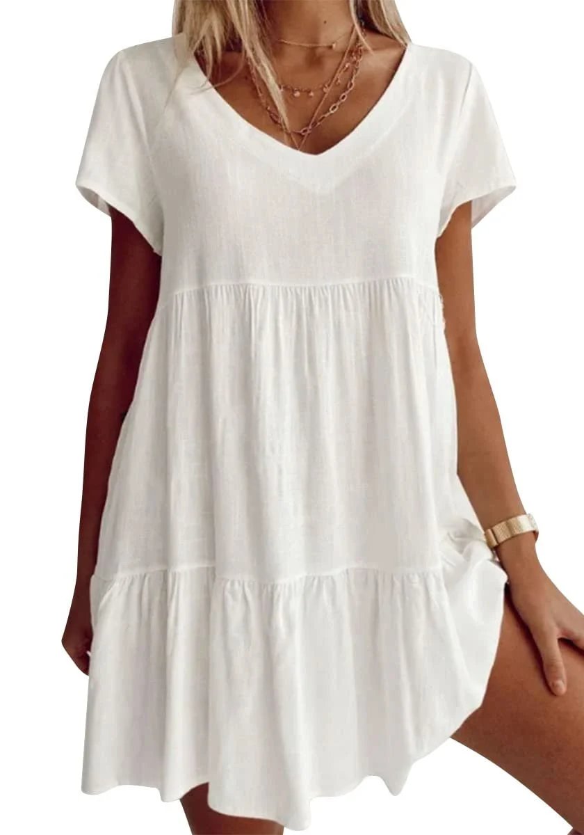 Josephine™ | Chic and Casual V-Neck Dress