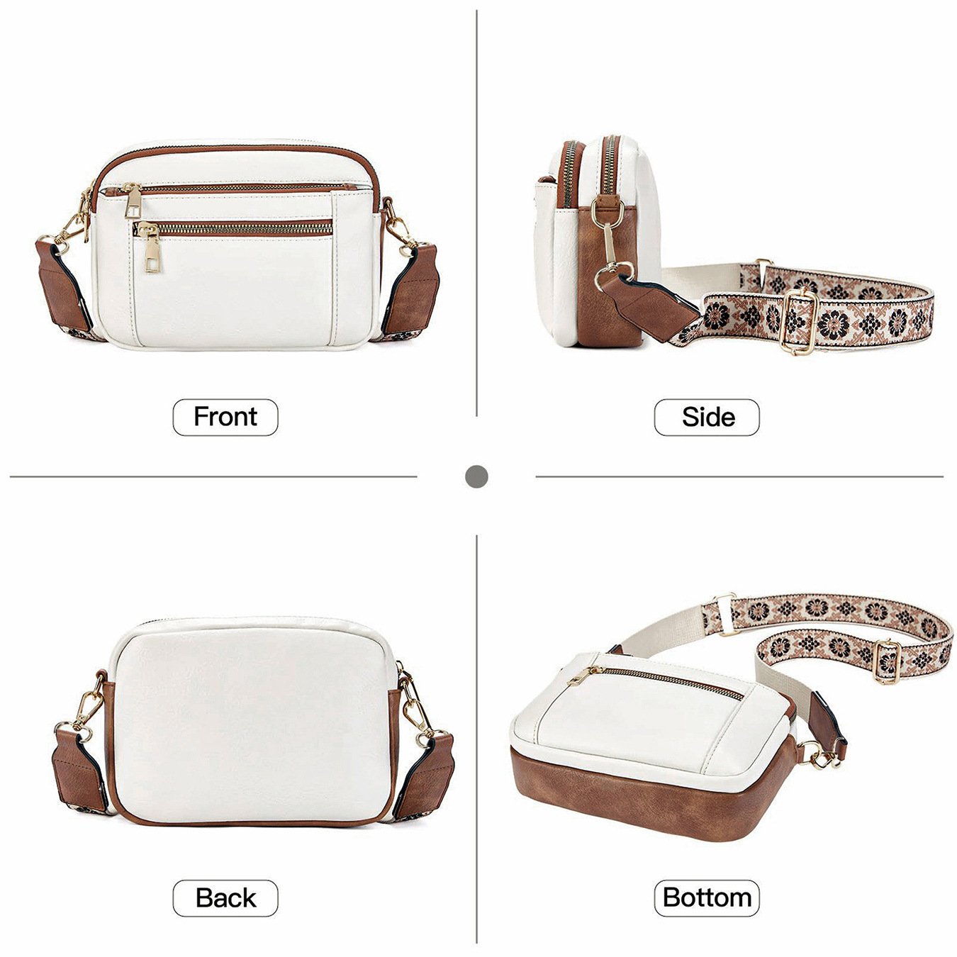 Brelia™ | Refined Leather Shoulder Bag
