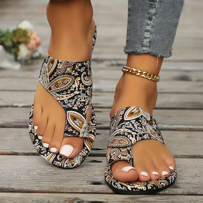 Xiomara™ | Boho Mandala Print Sandals