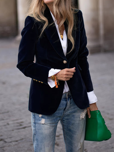 Jordyn™ | Timeless Velvet Blazer