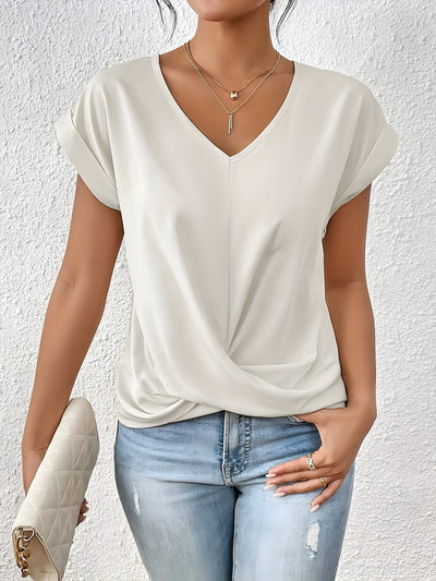 Serina™ | Casual Twist-Front Blouse