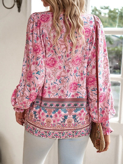 Arya™ | Boho Blossom Peasant Blouse