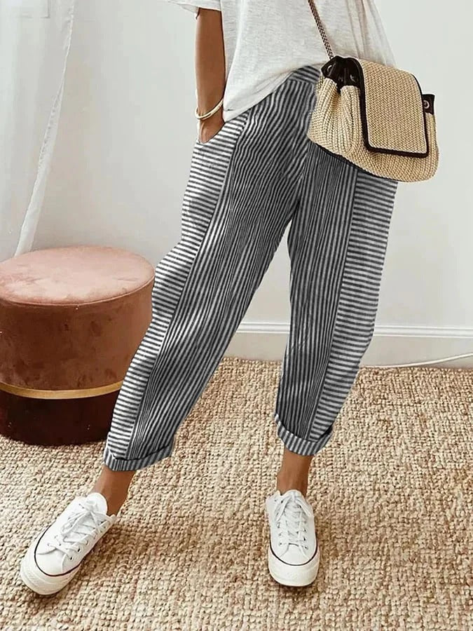 Adele™ | Stripped Pants