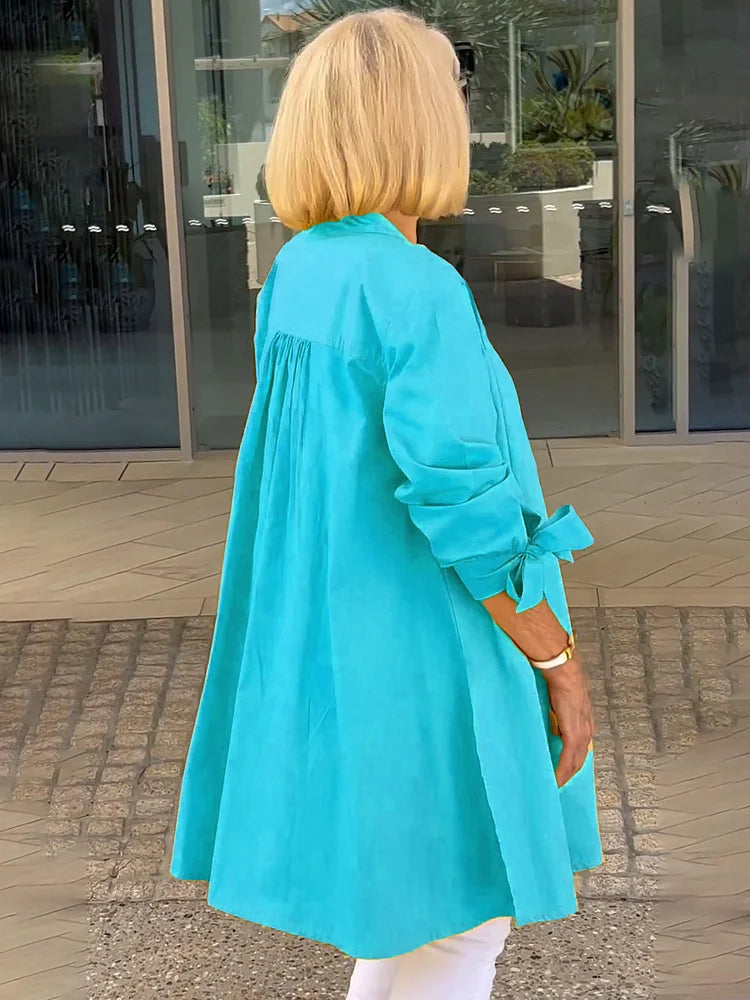 Philomine™ | Elegant Long Shirt Jacket
