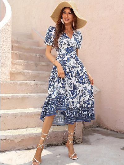 Peter™ | Floral Print A-Line Dress