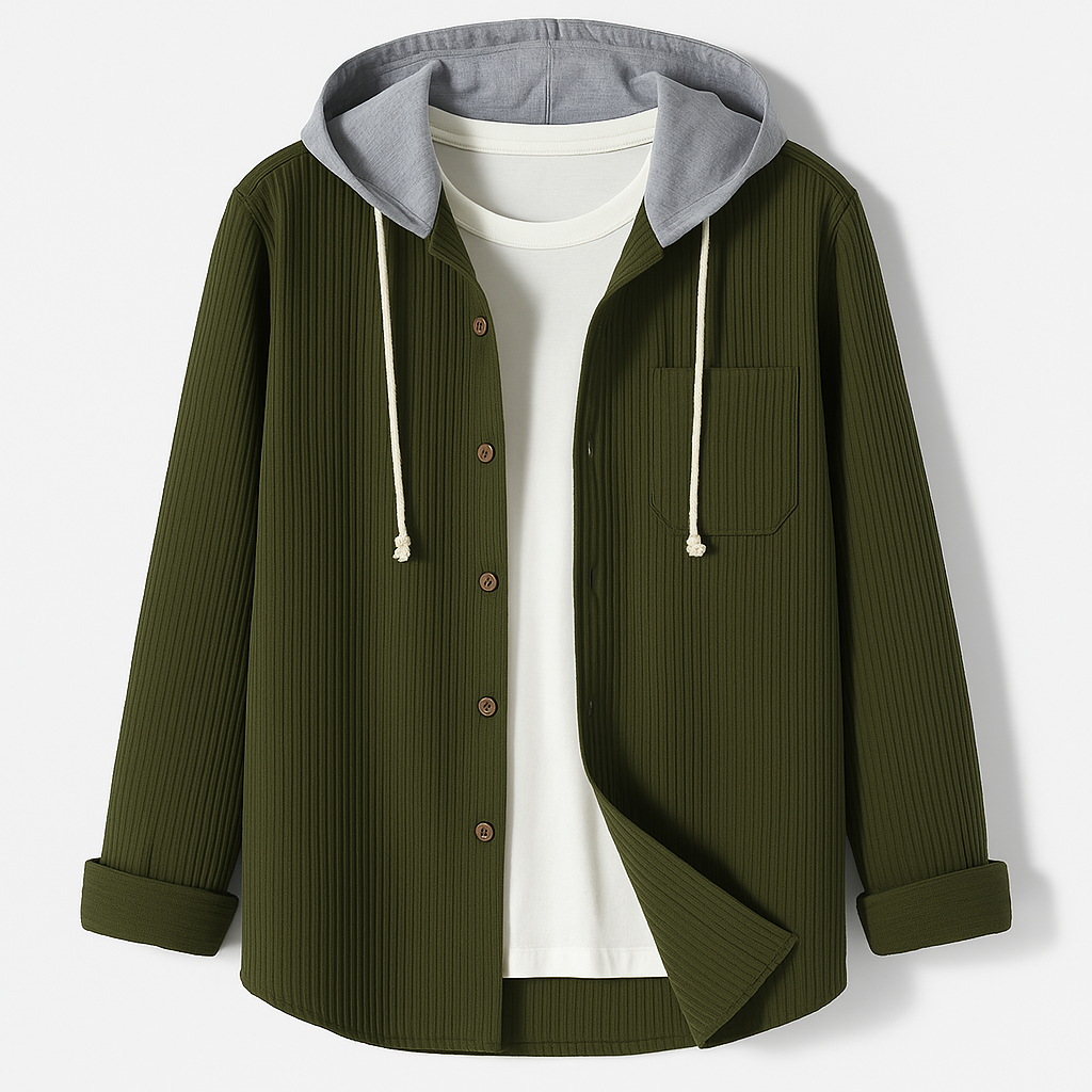 Bastian™ | Dual-Layer Hoodie Shirt Jacket