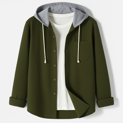 Bastian™ | Dual-Layer Hoodie Shirt Jacket