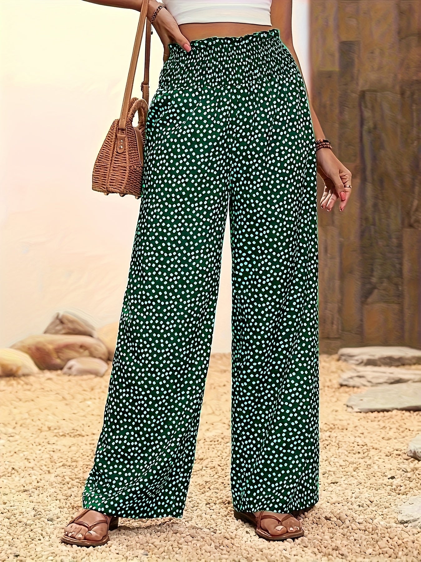 Mira™ | The Allover Print Wide-Leg Pants