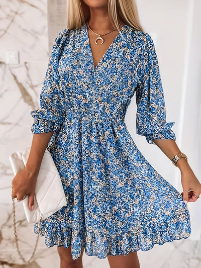 Michael™ | Floral Shirred Waist Dress