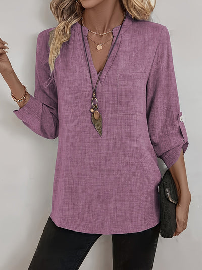 Seraphine™ | The Effortless V-Neck Blouse