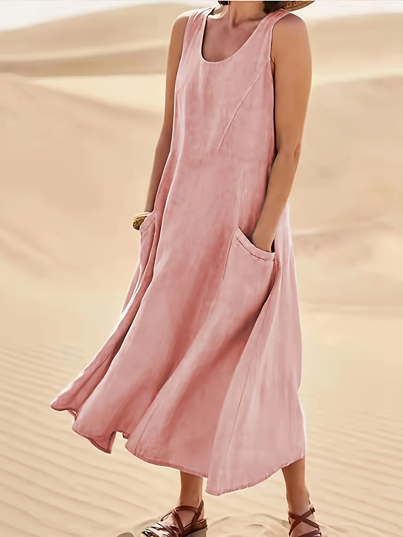 Sophia™ | Sleeveless Maxi Dress With Pockets