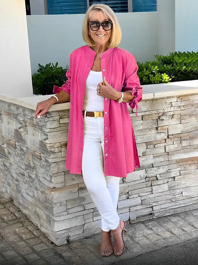 Philomine™ | Elegant Long Shirt Jacket