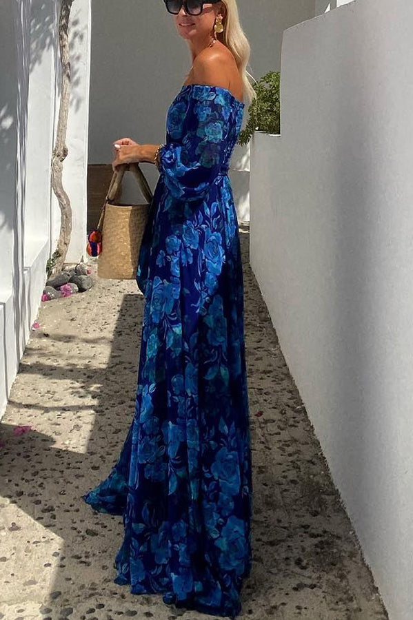 Alizée™ | Floral V-Neck Midi Dress