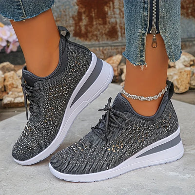Daphéa™ | Crystal Knit Sneakers