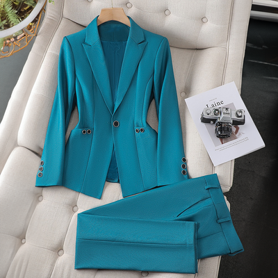 Roxanne™ | Women’s Plain Blazer and Pants Set
