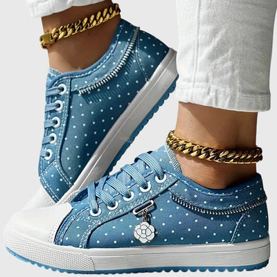 Doralyn™ | Floral Mesh Lace-Up Sneakers