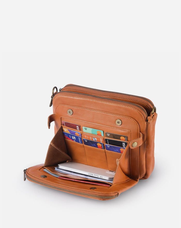 Léova™ | Sleek Three Layer Crossbody Bag