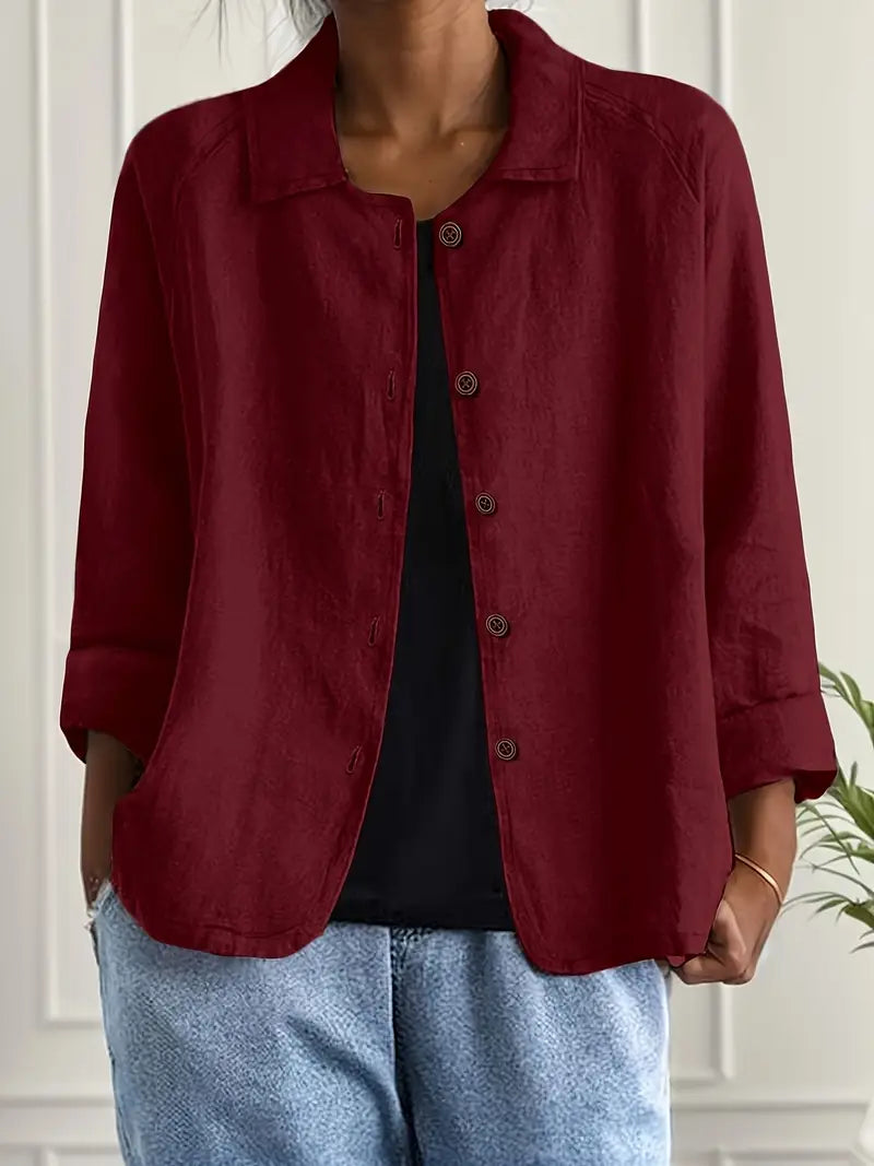 Éliane™ | Lightweight Linen-Blend Jacket