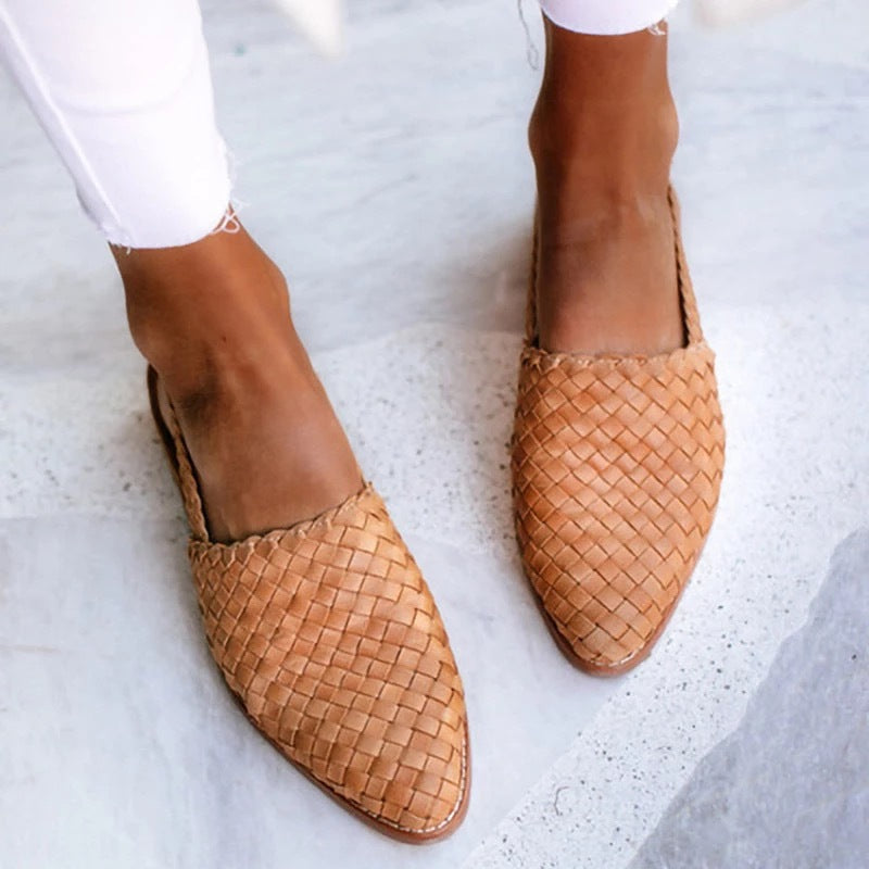 Syrine™ | Handwoven Slingback Flats