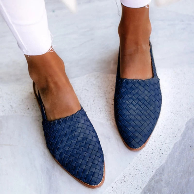 Syrine™ | Handwoven Slingback Flats