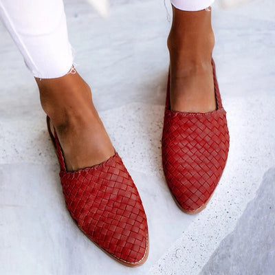 Syrine™ | Handwoven Slingback Flats
