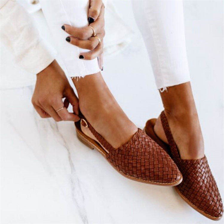 Syrine™ | Handwoven Slingback Flats