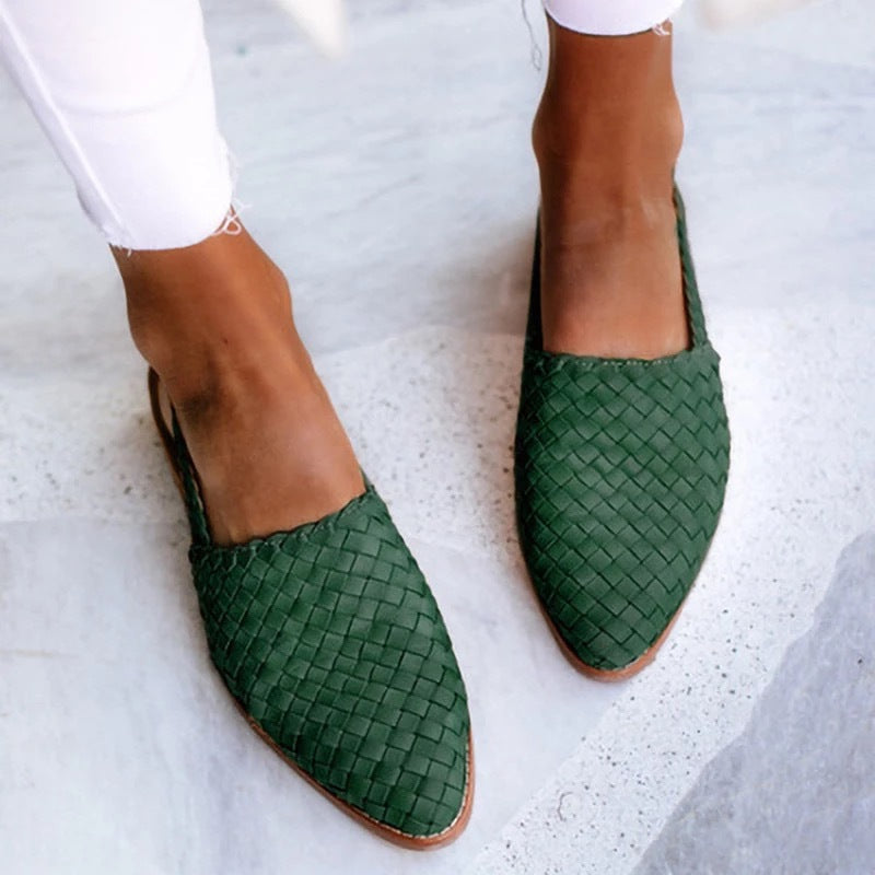 Syrine™ | Handwoven Slingback Flats