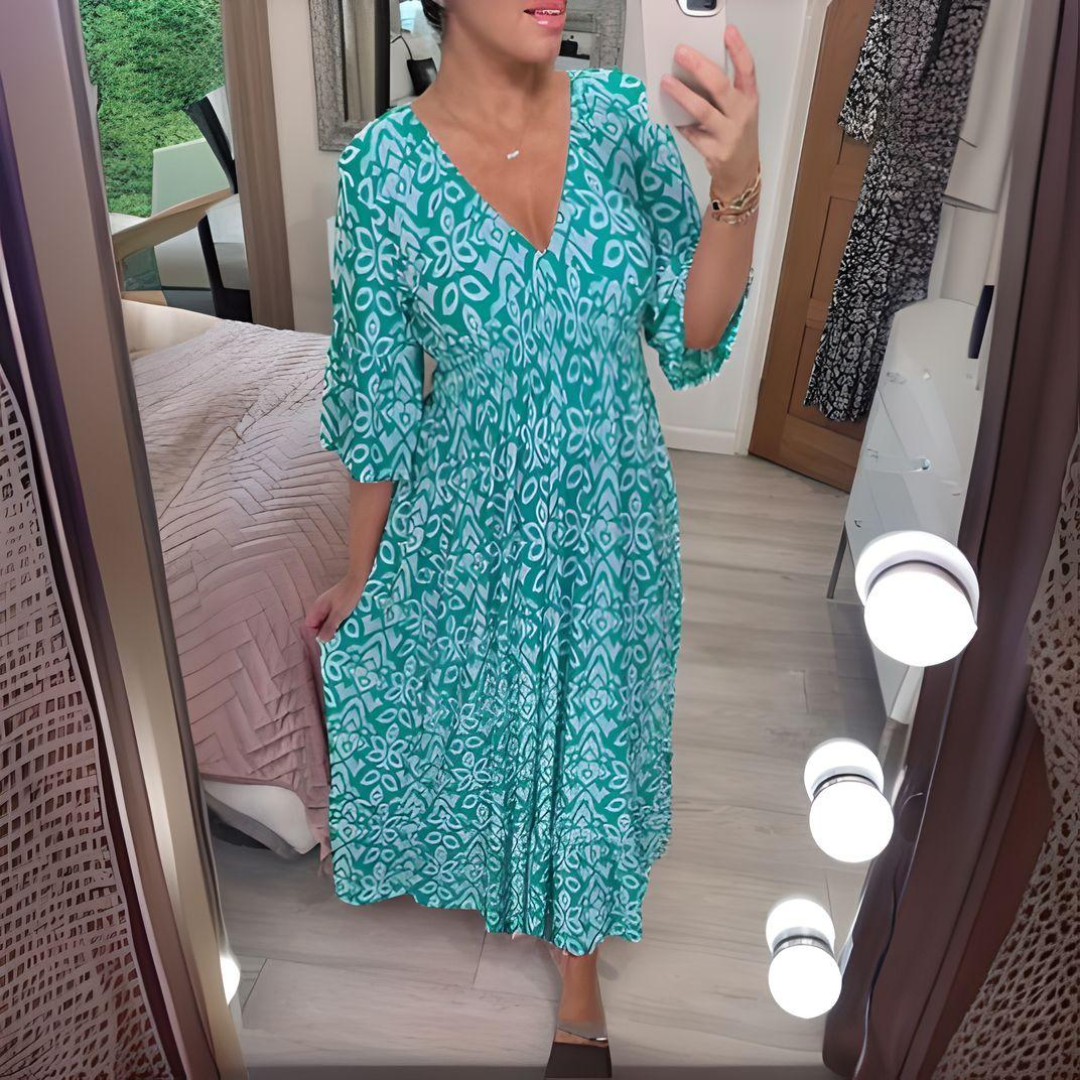 Caelan™ | Boho Printed Dress