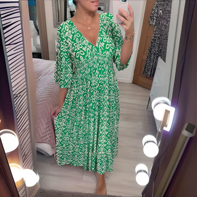 Caelan™ | Boho Printed Dress
