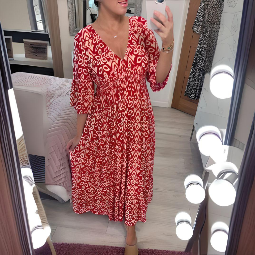 Caelan™ | Boho Printed Dress