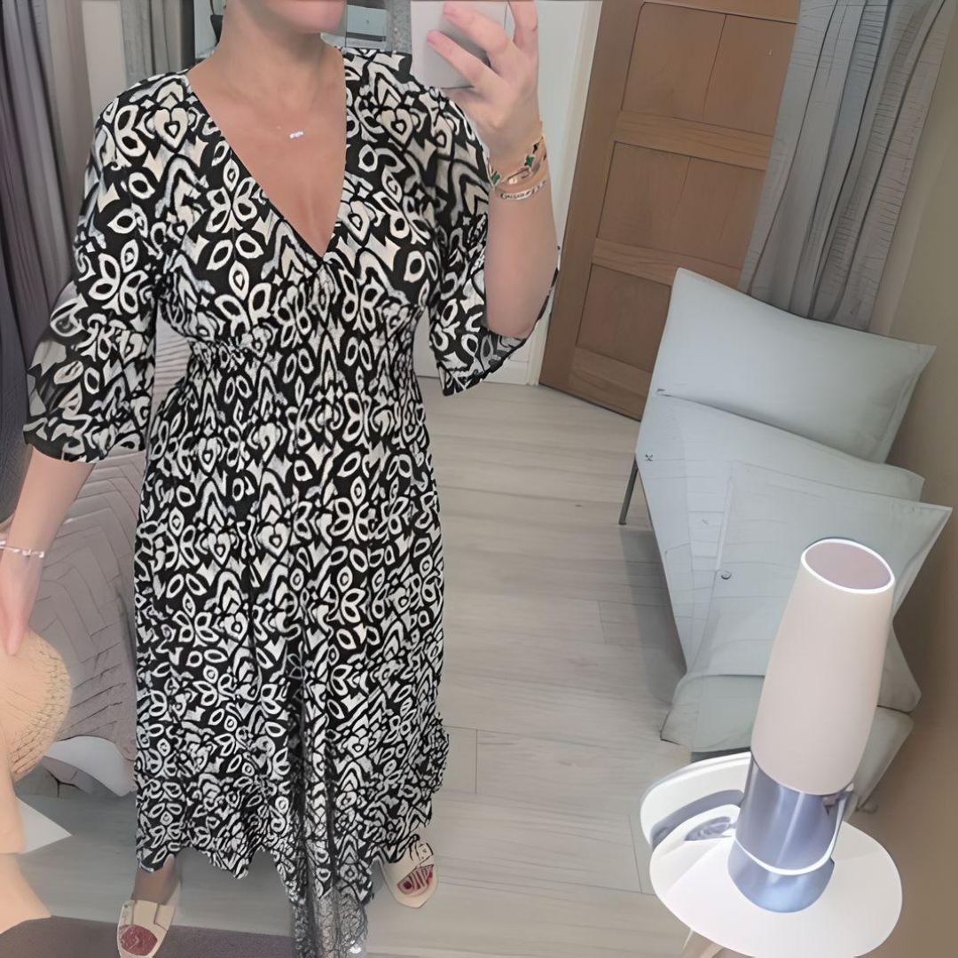 Caelan™ | Boho Printed Dress