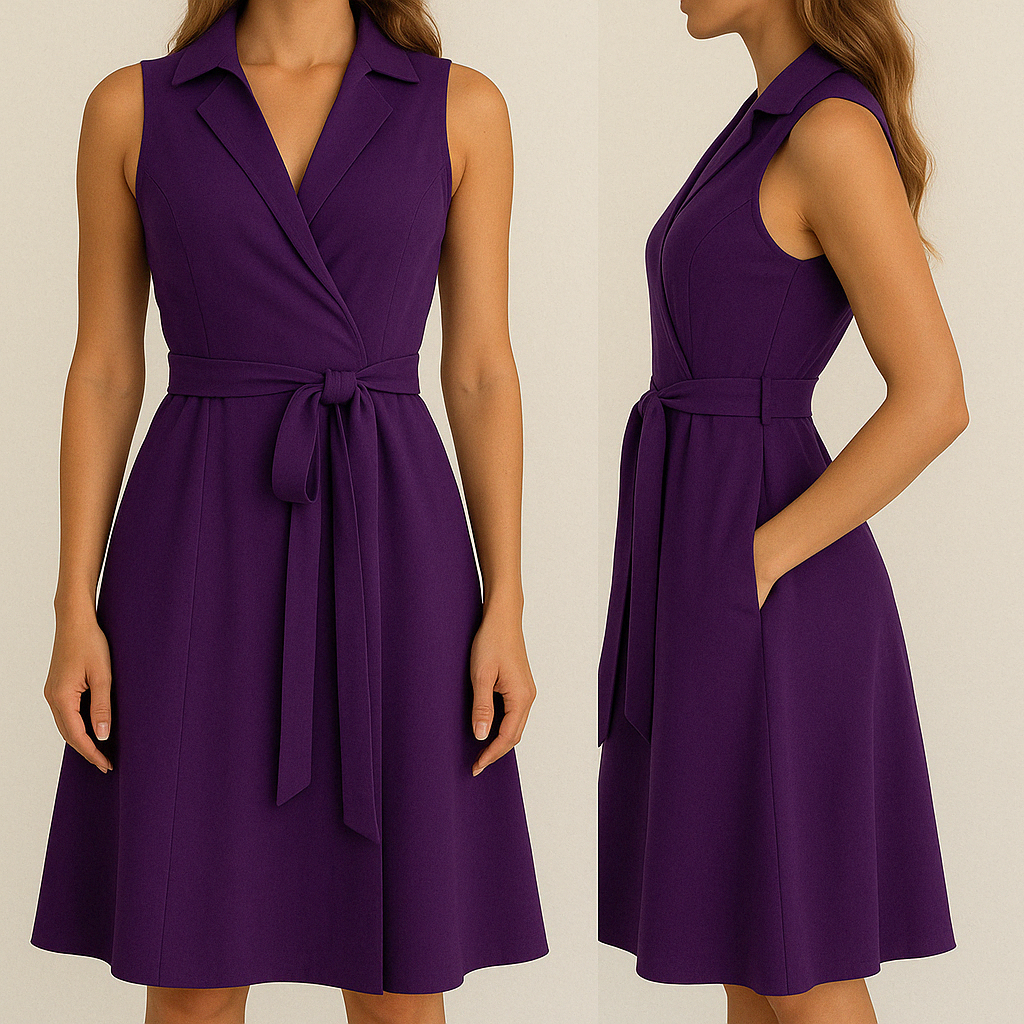 Brisa™ | Sleeveless Wrap Midi Dress