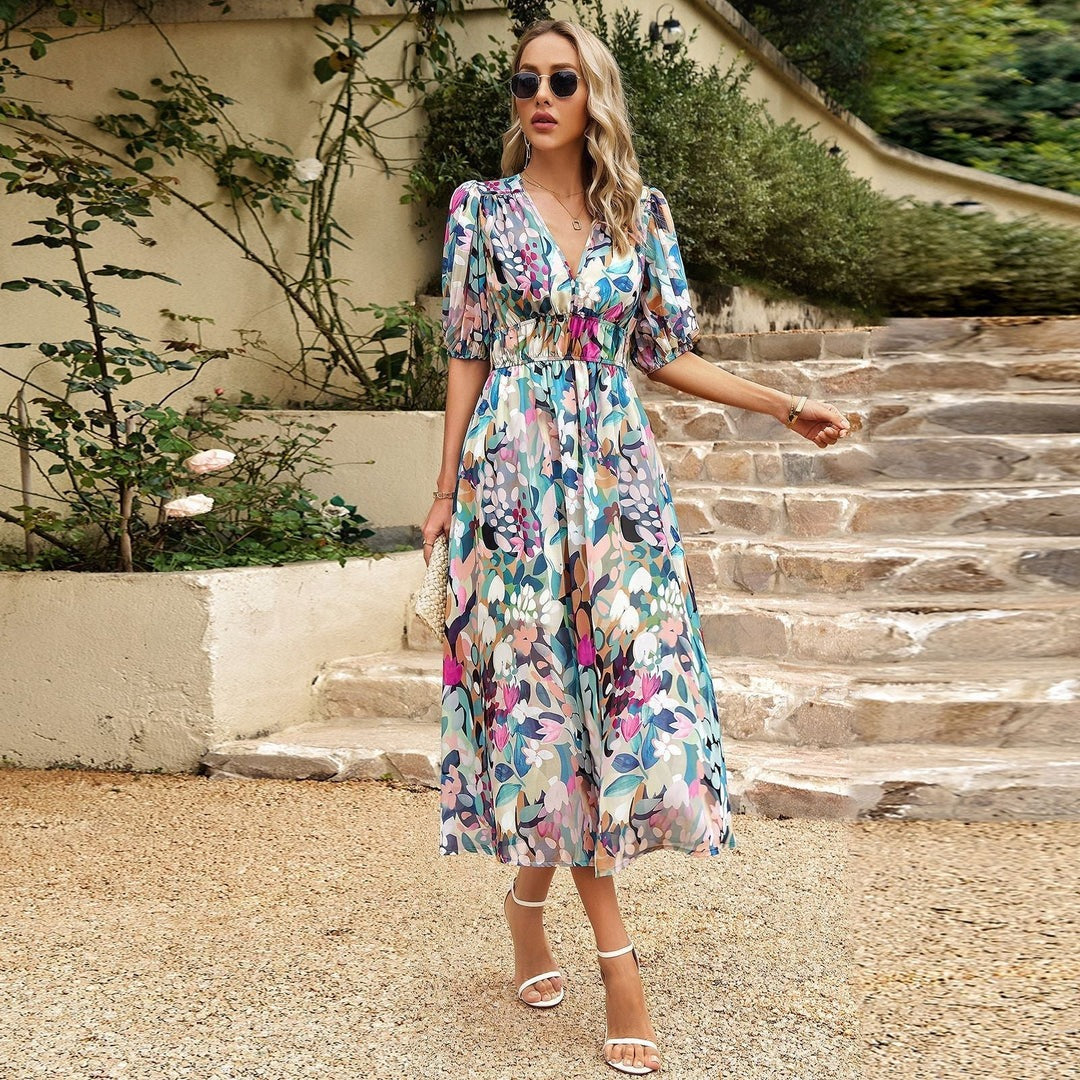 Renate™ | Dress With V-Neck