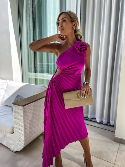 Lizbeth™ | Dress with Floral Shoulders