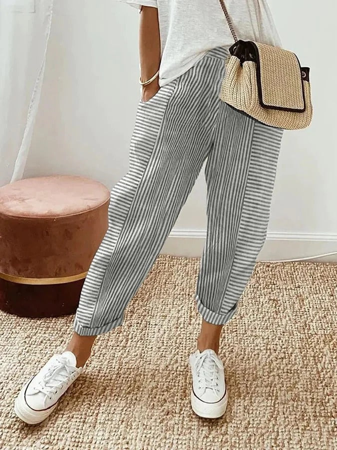 Adele™ | Stripped Pants