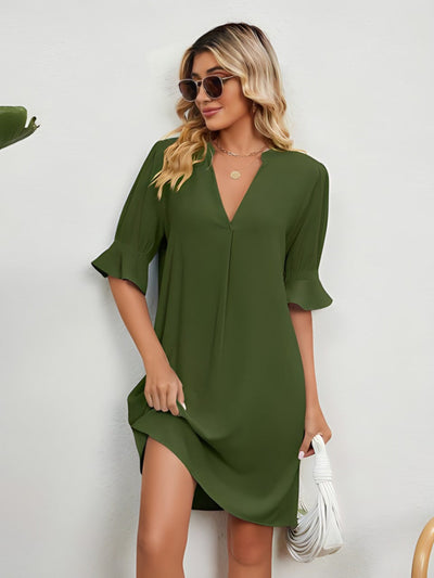 Emile™ | Casual Loose Pleated Midi Dress
